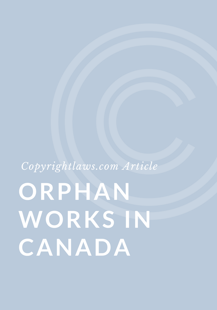 Orphan works in Canada