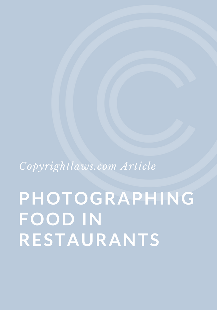 Photographing food in restaurants
