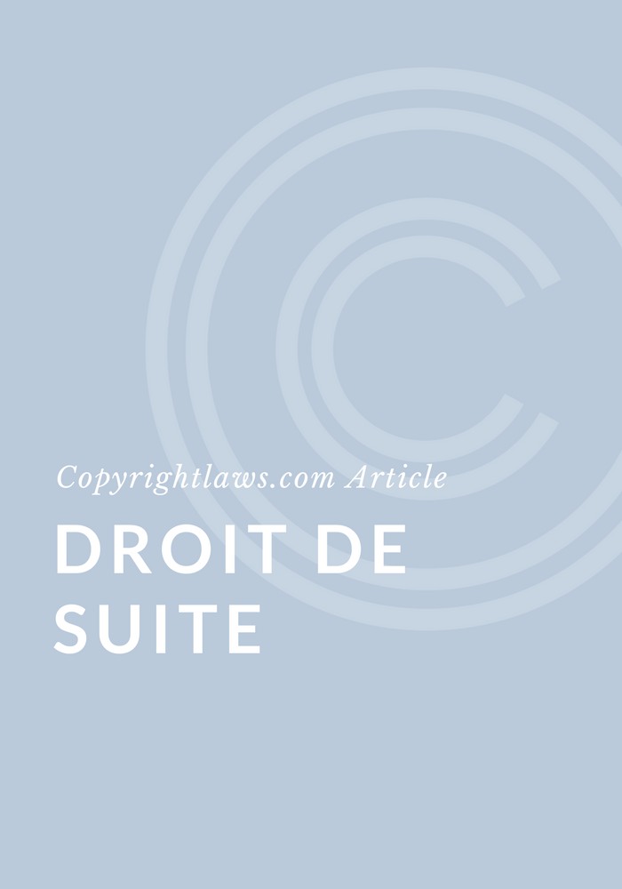 Droit de suite primer