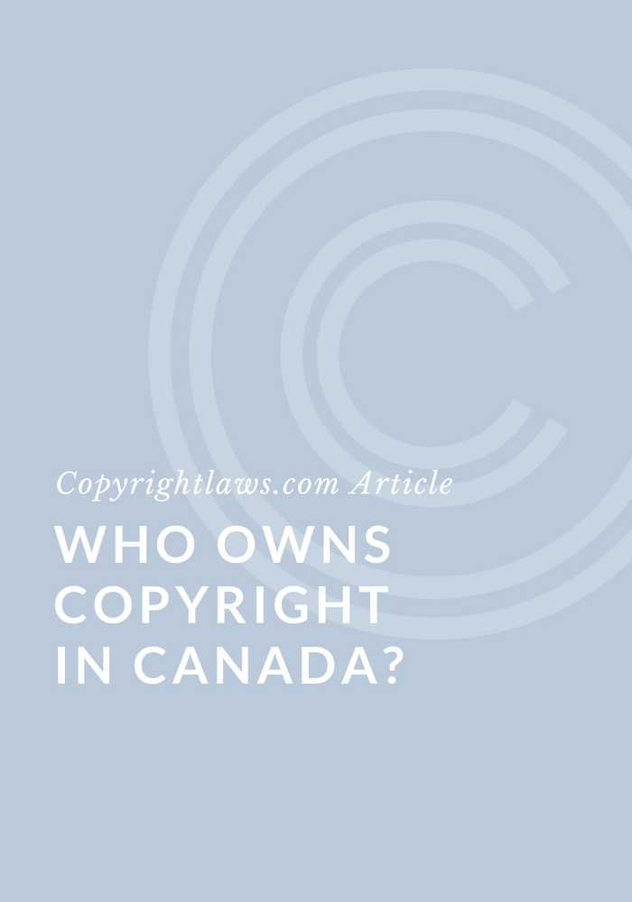 Copyright ownership in Canada