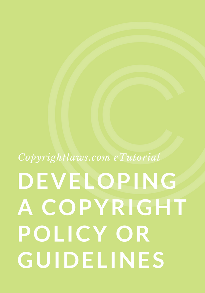 How to write a copyright compliance policy